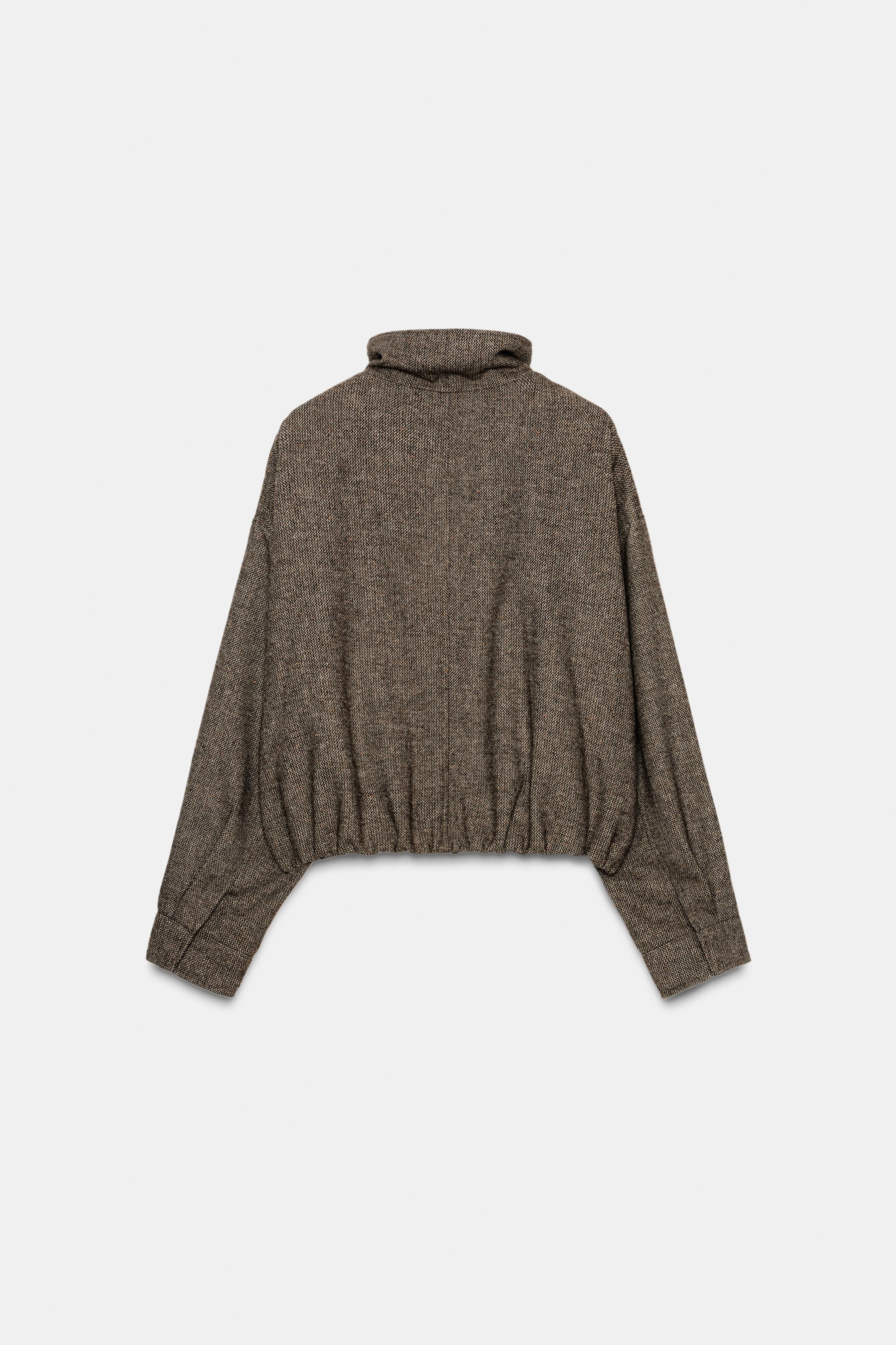 BLOUSON À CHEVRONS AVEC LAINE